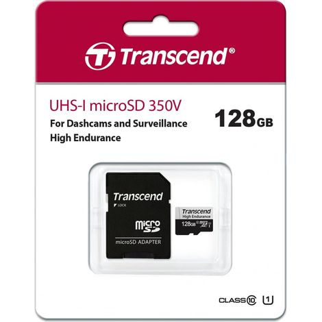 Carte microSD Transcend 350v 128 Go imperméable résistante (1/3)