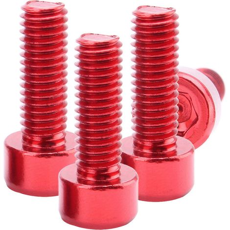 vis M515 mm en alliage d'aluminium pour cadre de bouilloire, vis de rehausse de poignée pliable pour route de montagne (rouge) (1/5)