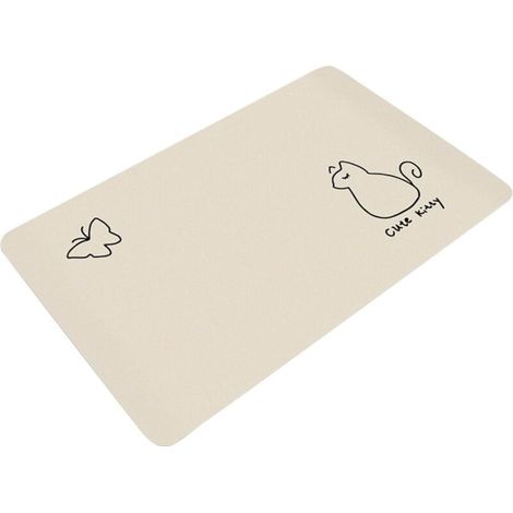Tappetino da bagno minimalista con design animalier – 60 x 90 cm, realizzato in spugna di cotone assorbente, ideale per bagno, cucina e ingresso.