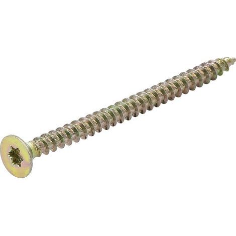 50 - Vis Multifonctions - Profil En T - T25 Pour Torx - Fixation Robuste Zincée 5,0 X 70 Mm Usage Bricolage Argent (1/4)