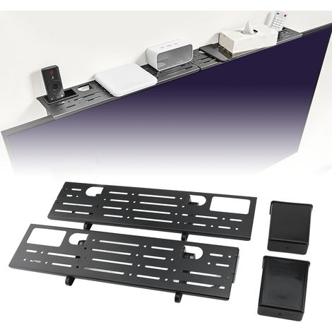 [TV-Regal] Platzsparendes, eingelassenes Design aus CRS ABS mit 2 Ablagen und 2 Fächern