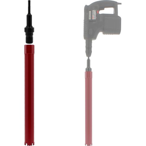 Gt Market – Couronne diamant Ø 46 mm – Adaptateur SDS-plus pour perceuse et perforateur – Forage rapide dans béton armé et granit (1/5)