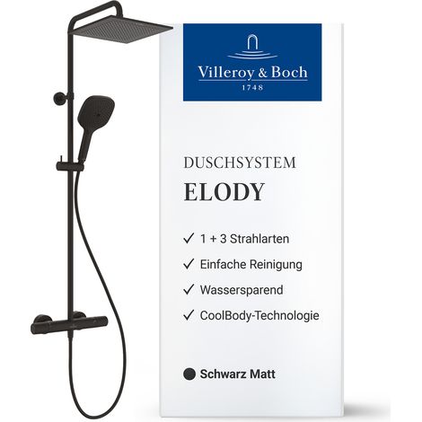 Villeroy & Boch Duschsystem Elody, Wasser- & Energiesparend, CoolBody-Technologie, Einfache Reinigung (1/5)