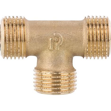 Piece TE laiton branche male 1/2" x 1/2" x 1/2" PN10