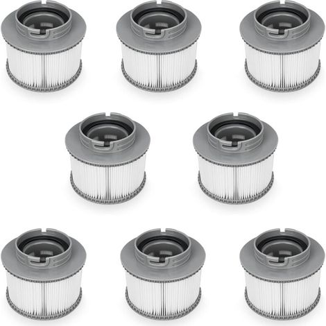 Lafiucy Ersatzfilter für MSPA FD2089, Filterkartuschenpumpe für Schwimmbad-Hot-Subs und Spas, 8 Stück - Crezuo