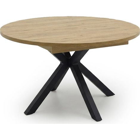Mesa Redonda Extensible Dalia 150cm. Comedor o Cocina, Sonoma (1/5)