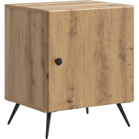 Armadio da Notte Rovere Artigianale 43 x 34,5 x 50 cm vidaXL