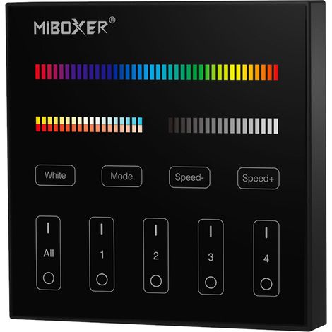 Panel De Control Táctil RGB + CCT - 4 Zonas - Milight -
