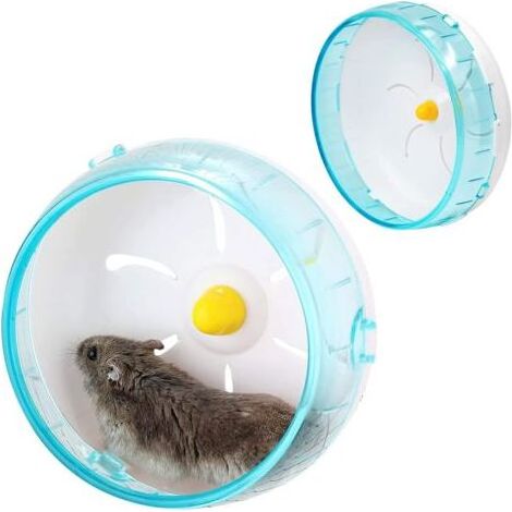 Roue de hamster, roue d'exercice pour hamster, gerbille, souris ou autres petits animaux domestiques (bleu,1Pcs) (1/4)