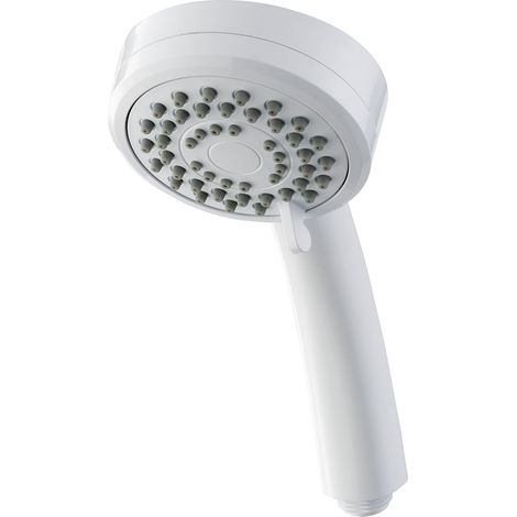 Triton - Soffione doccia a 3 spruzzi, colore: Bianco (1/5)