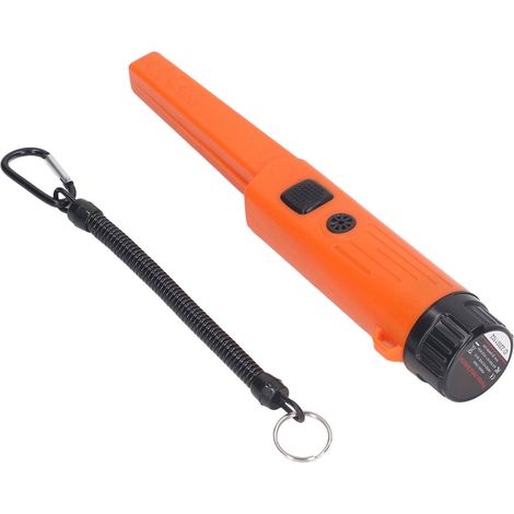 Détecteur de métaux portable étanche, pointeur manuel, 3 modes, outil de chasse au trésor en extérieur, orange (1/5)