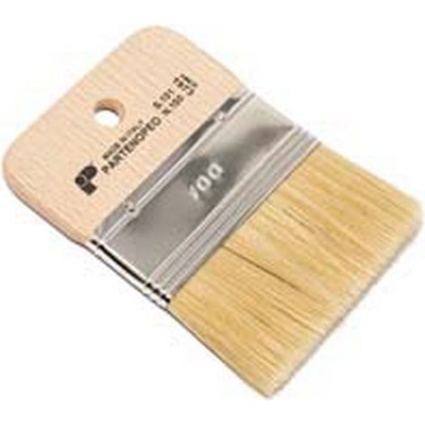 12PZ SPALTER DECORATIVO SETOLA BIONDA MANICO CORTO LEGNO mm9x100 altezza setola