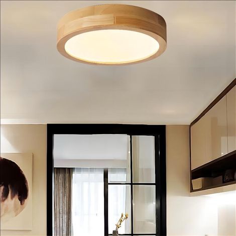 Luminaire Plafonnier à LED 4500K Lampe Plafond pour Salle de Bain Couloir Escalier Lumière Naturelle 30cm (1/5)