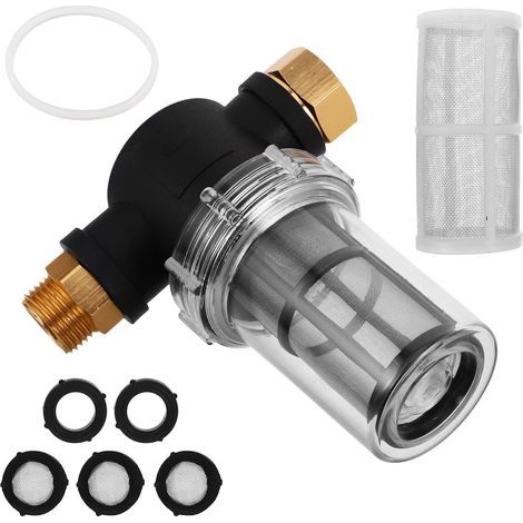 8 Pièces Adaptateur de Tuyau 3/4 Raccord Rapide en Plastique et Cuivre pour Filtre à Eau de Lave-linge, Installation Facile pour Lavage de Voiture et Arrosage Jardin (1/5)
