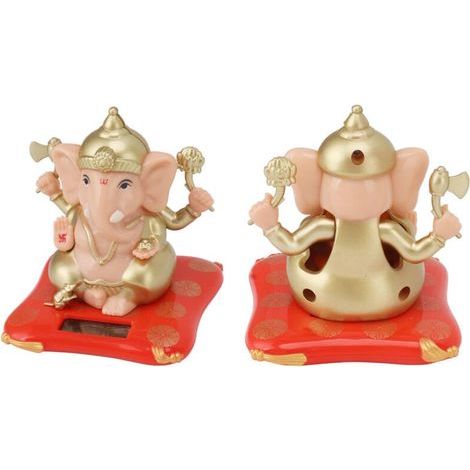 Ornements de décoration Ganesha à énergie solaire pour tableau de bord de voiture de jardin à la maison (1/5)