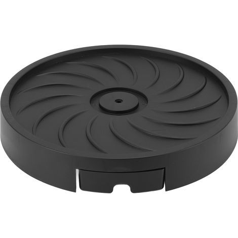 Rosvola Support à plantes roulant avec 4 roues, plateau de palette mobile en plastique, chariot pour terrasse de jardin, pot de fleur en pot, noir, largeur intérieure 26 cm/10,2 pouces (1/5)
