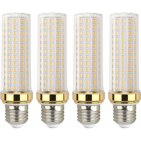 Ampoule E27 LED 20W Blanc Chaud, Équivalent à Lampe Halogène E27 150W, Ampoule LED Mais E27 Chaud pour Garage/Studio, lot de 4 (1/5)