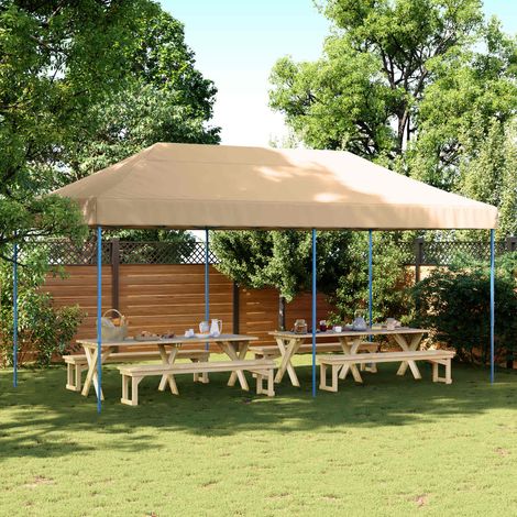 Party-Zelt Beige 292 x 580 x 315 cm Oxford-Stoff