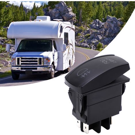 TS-36 5-poliger Nebelscheinwerferschalter für Autos, Wohnmobile, Boote und Yachten bootsförmiger Kippschalter Nebelscheinwerferschalter LED-Controller. (1/5)
