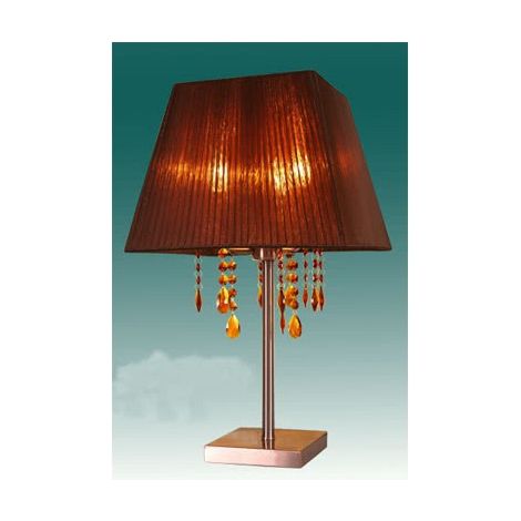 Sobremesa olímpia cuadrado 3xe14 l.33xan.33xal.57cm negro/cromo