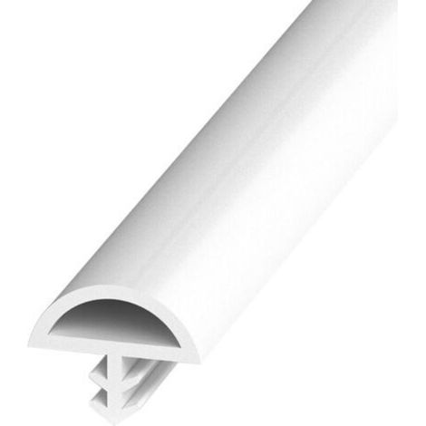 Joint de porte, butée de porte d'entrée anti-étirement en fil métallique, joint de porte intérieur (blanc, 12 mm x 5 m) (1/5)
