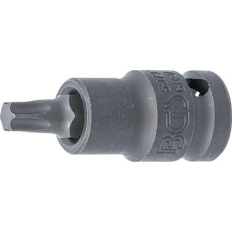 Punta de vaso de impacto  longitud 55 mm  entrada 12,5 mm (1/2")  perfil en T (para Torx) T45 (1/3)
