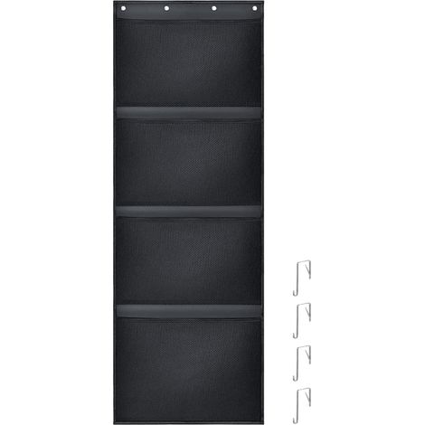 Organisateur De Jouets En Peluche - 65,4 X 23,3 Poches En Maille - Suspension Sur Porte - 4 Compartiments - Pour Chambre D Enfant (1/5)