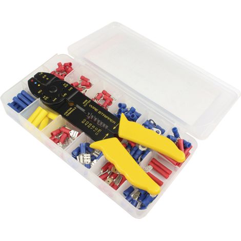 Set di puntali isolati 175 pezzi + pinza crimpatrice 10119 (1/2)