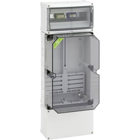 Spelsberg Boîtier de compteur, indice de protection IP54/IP65, résistance aux chocs IK08, classe de protection II, tension nominale 400V AC, sans halogène, 74911001 (1/2)
