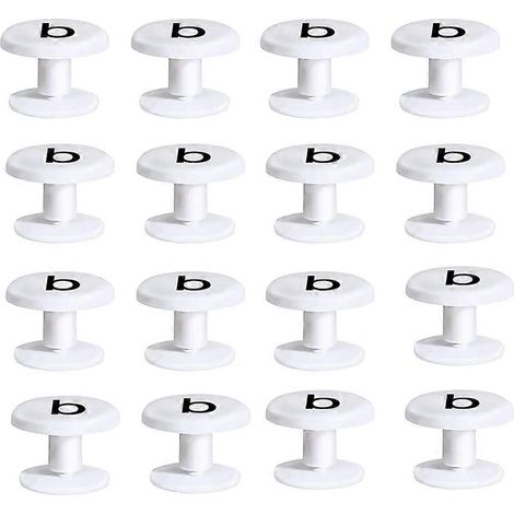 Lot de 16 rivets de rechange pour sacs Bogg, boutons blancs pour poignées de sacs de plage, accessoires pour sangles de sacs fourre-tout Wit (1/5)