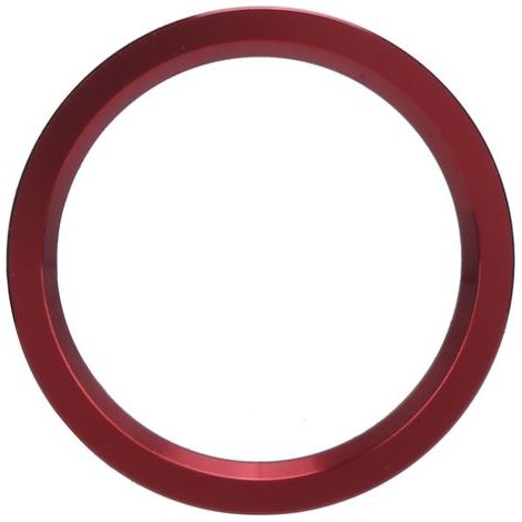 Garniture de couvercle d'anneau de bouton d'arrêt de démarrage d'allumage de moteur en alliage d'aluminium rouge de remplacement pour A4 A5 A6 Q5 2009 – 2018 (1/5)