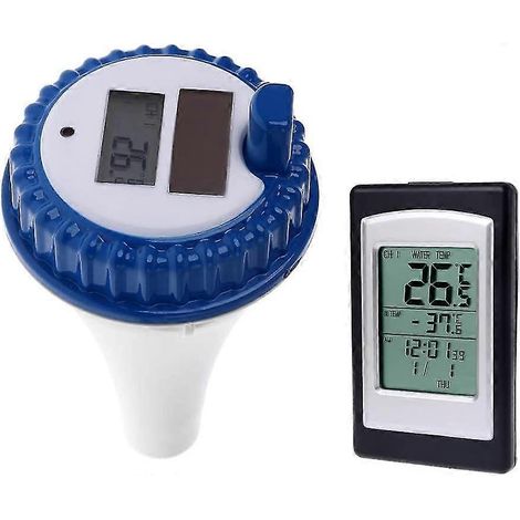 Thermomètre de piscine sans fil, thermomètre de piscine flottant alimenté par l'énergie solaire (1/5)