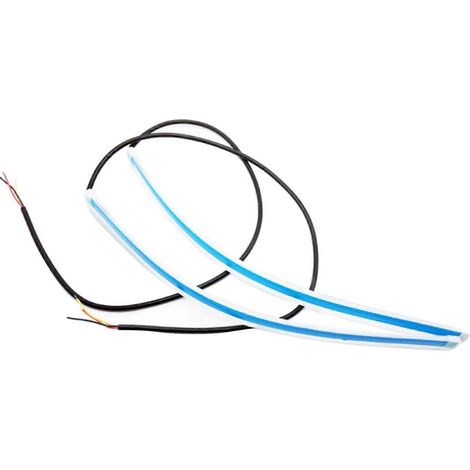 Lot de 2 feux de jour LED décoratifs étanches pour voiture, 12 V, ultra lumineux (1/5)