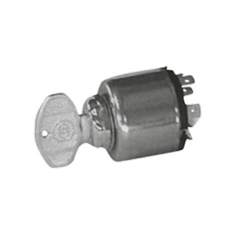Conmutador de encendido de 4 posiciones con llave desembragable para tractor agrícola