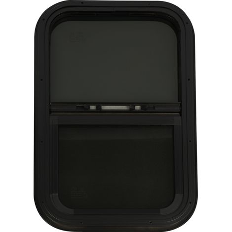 Fenêtre coulissante pour camping-car, fenêtre coulissante étanche avec moustiquaire, moustiquaire intérieure simple face pour camping-car 350 x 550 mm, noir (1/5)
