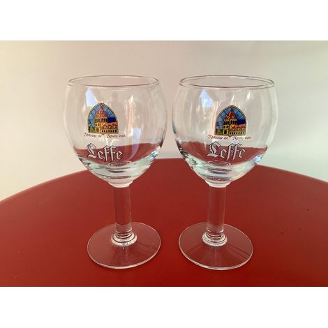 Lot de 2 verres Leffe - 25 cl - Verres à bière neufs
