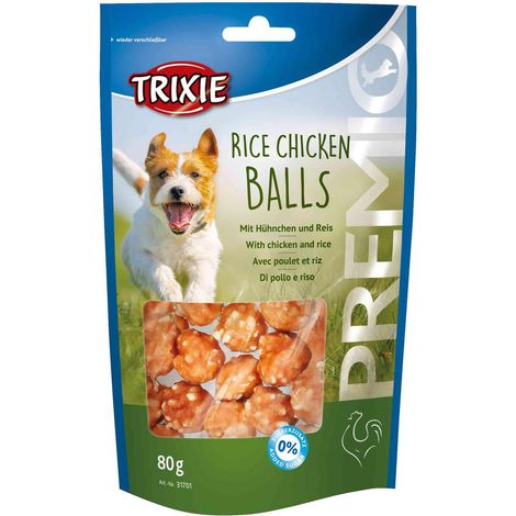 Trixie Treats Premio bolitas de arroz y pollo 80 g