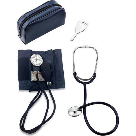Tensiomètre Manuel - Brassard D-Ring Taille Adulte - Stéthoscope Inclus - Kit Complet Pour Mesure De Pression Artérielle - 1 Pièce (1/5)