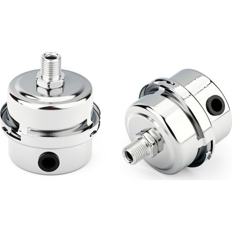 2PCS Silencieux pour compresseur d'air à coque fer, filetage mâle 1/4" BSP, réduction bruit et filtre à air pour compresseur, pompe à air, équipement pneumatique (1/5)
