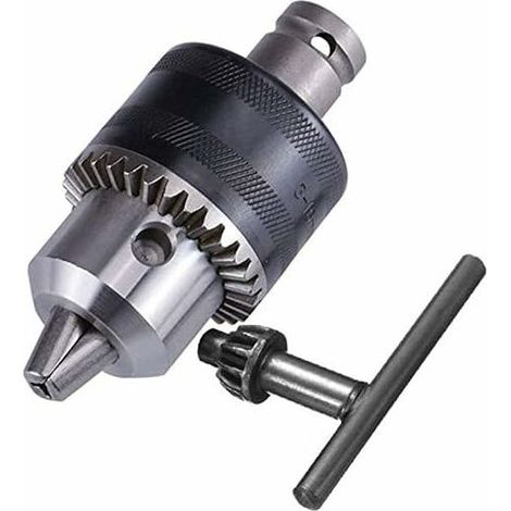 Mandrin de perçage et clé Longziming de 1,5 à 13 mm pour convertisseur de clé pneumatique, outil de conversion, adaptateur carré 1/2", montage 1/2-20UNF (1/5)