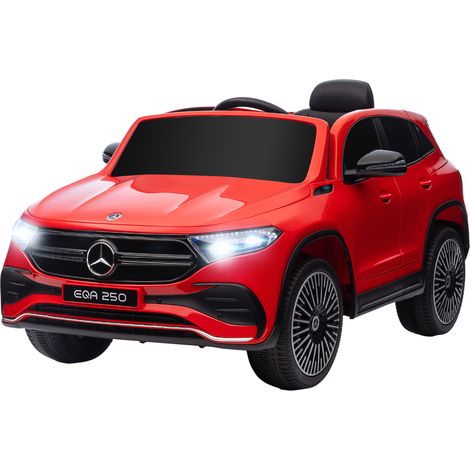HOMCOM Macchina Elettrica per Bambini con Licenza Mercedes Benz EQA Rossa (1/5)