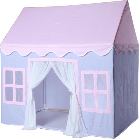 Tente de Jeu d'intérieur pour Enfants : Tente de Princesse, avec Tapis rembourré, Grande Maison de Jeu, pour Filles et garçons, Tente de Jeu, Maison, Cadeau d'anniversaire (Violet)