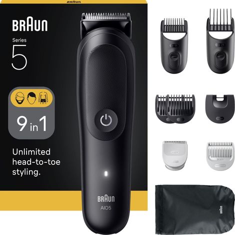 Braun Braun Series 5 All-In-One Style Kit AIO5 Tondeuse à barbe, Tondeuse à cheveux, Tondeuse corps noir (1/5)
