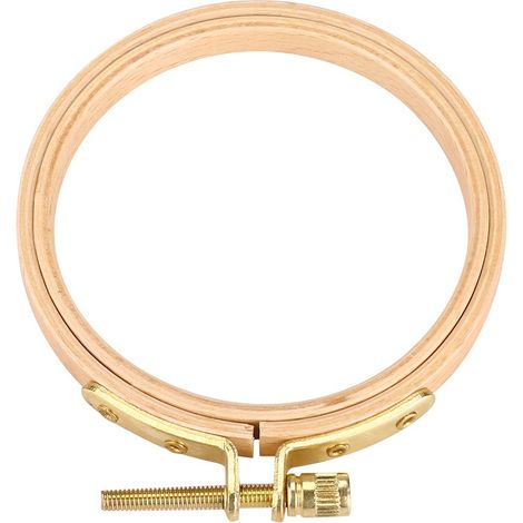 Mini Reifen Stickerei 7.5 Cm Holz Point Croix Nadel Brennen (1/5)