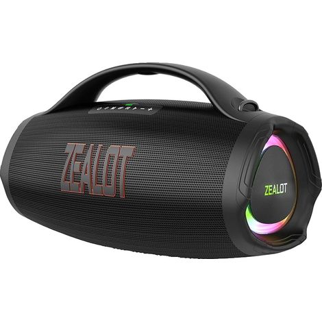Tragbarer Bluetooth-Lautsprecher, 160W Ausgang, wasserdichtes Design, Schwarz, 3.5" (1/2)