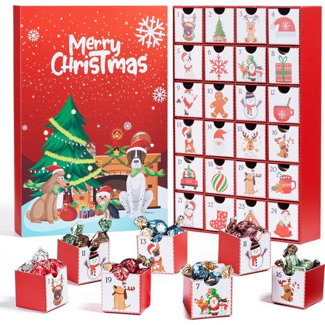 Hunde-Adventskalender, Weihnachtsgeschenk für Hundeliebhaber, DIY-Adventskalender für Kinder und Haustiere mit 24 Türchen (1/5)