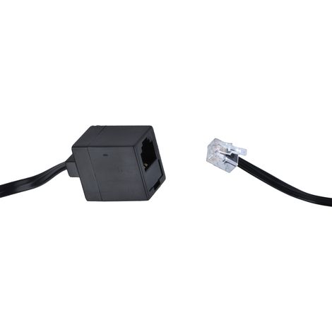 TEL0034A-7 Conector telefónico.WT.-GN./7M/ negro