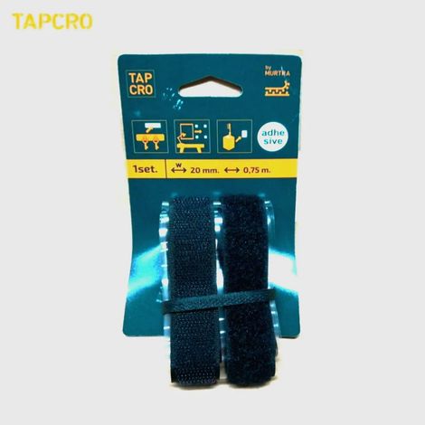 Nastro Adesivo Velcrato 20x750 mm Nero (1/3)