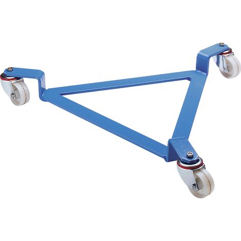 eurokraft pro, Roule-fût, plateau roulant ouvert, bleu clair,