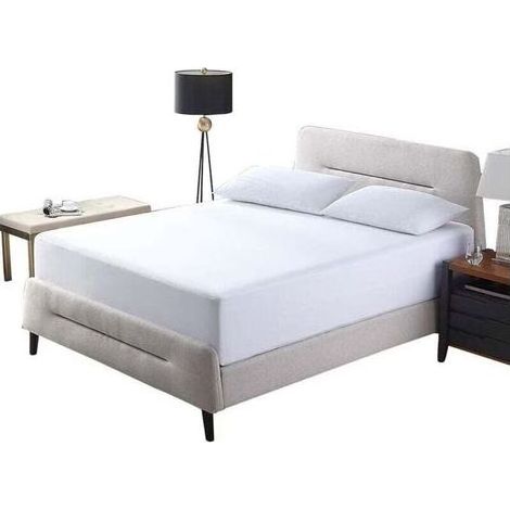 Housse de matelas imperméable 80 x 200 x 30 cm, housse de matelas Premium, housse de matelas anti - poussière blanc (1/5)